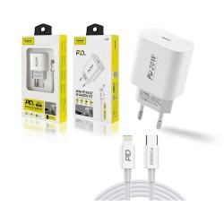 Charger Foneng EU39 Type-C Input with Type C to Lightning PD 20W 1m White Charger Foneng EU39 Type-C Input with Type C to Lightning PD 20W 1m White